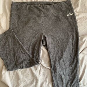 Spaldinf Heather Grey/Gray Athletic Capris Yoga Pants Athletic Wear Athleisure